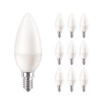 Multipack 10x Philips Corepro LED Candle E14 Frosted 7W 806lm – 827 Extra Warm White – Replaces 60W