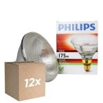 Multipack 12x Philips PAR38 IR 175W E27 230V Clear