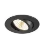 SLV New Tria 68 Spot Aluminium Black Round 11W 700lm 38D - 918-930 Dim To Warm | Cutout 68mm -  Best Colour Rendering